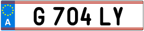 Truck License Plate